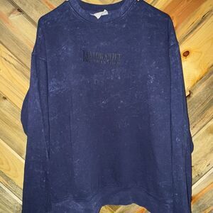 Taylor Swift Eras Tour Blue Crewneck Sweatshirt Oversized Medium Vintage Brand